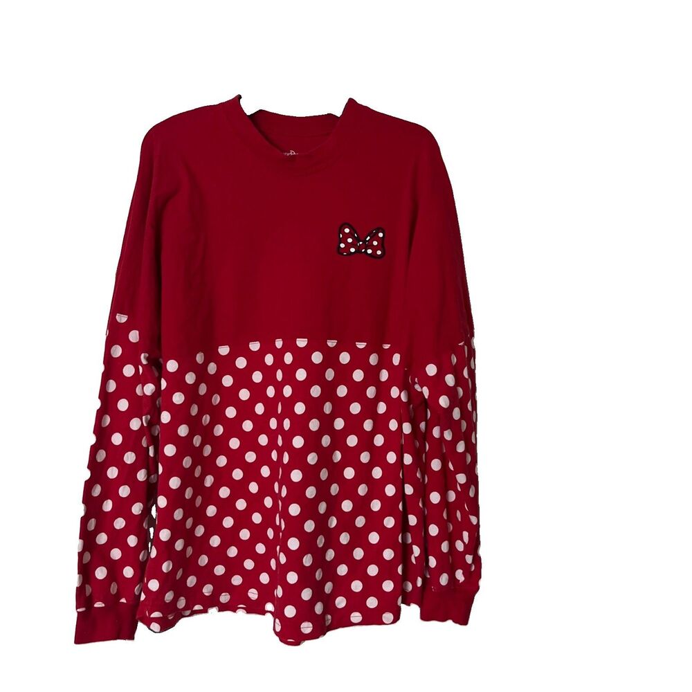 Disney Parks Spirit Jersey Walt Disney  Sz XL Minnie Mouse Polka Dot EUC - Picture 3 of 7